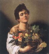 Boy with a Basket of Fruit