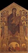 Throning Madonna with angels and prophets