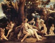 Correggio Leda oil painting reproduction