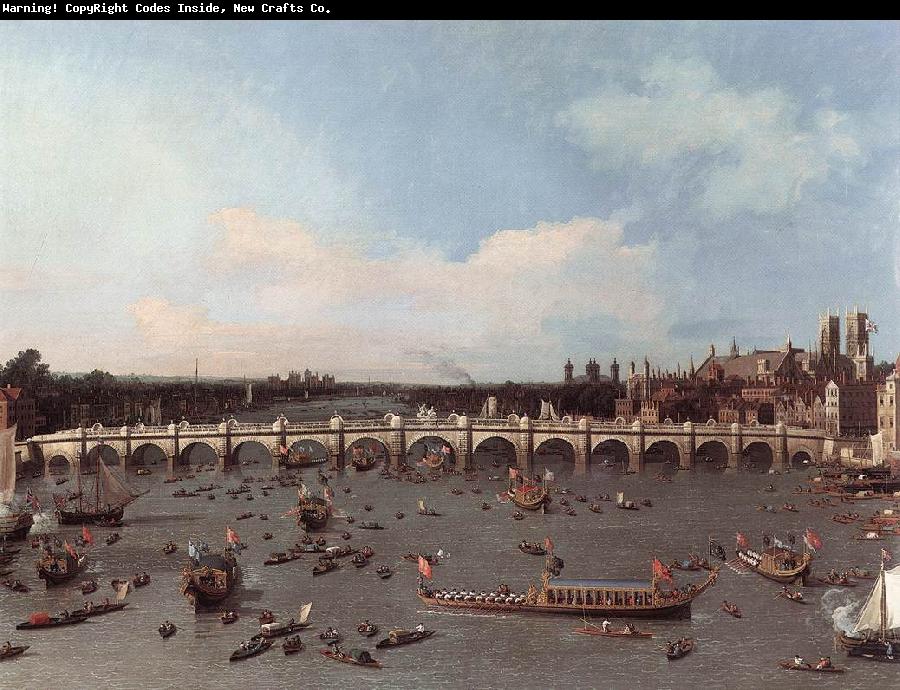 Canaletto London: Westminster Bridge from the North on Lord Mayor s Day